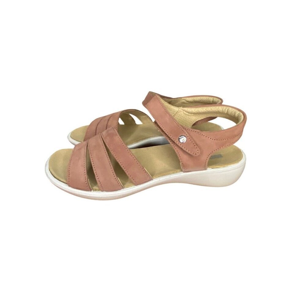 Romika Rose Suede Sandals Size 41 / 10 Adjustable Strap & Cushioned Sole Comfort - Picture 2 of 7